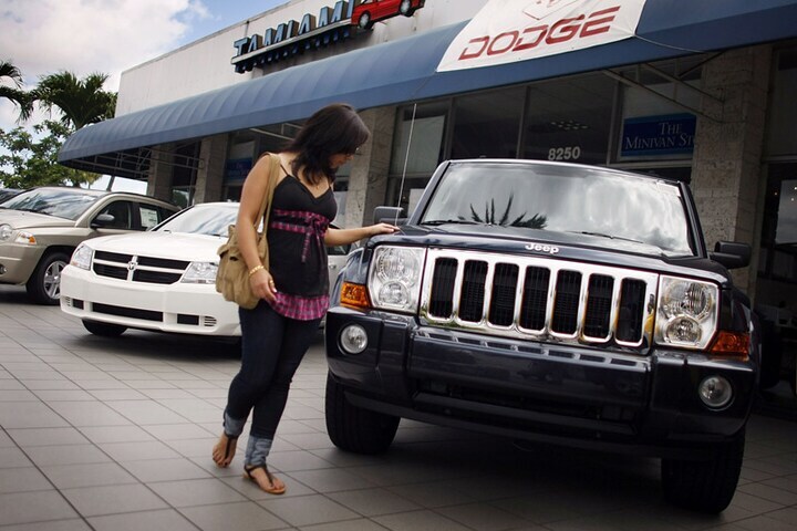Chrysler-dealer in Miami | Foto: ANP/AFP