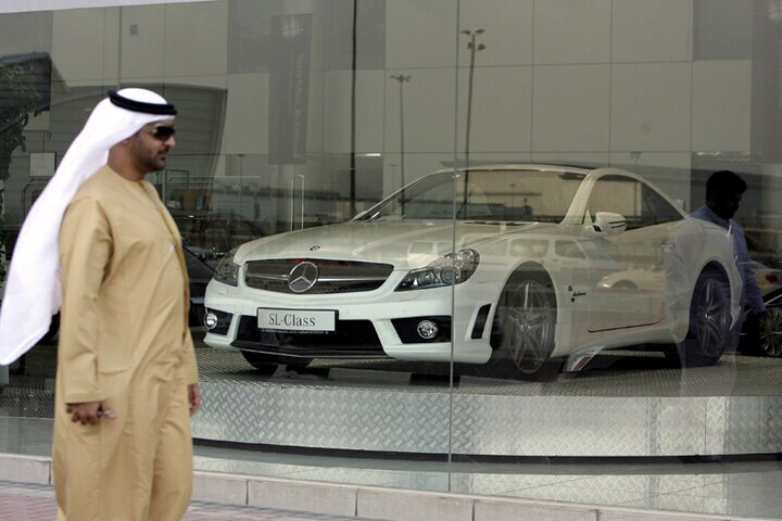 Mercedes-dealer in Arabië | Foto: ANP/AFP