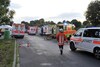 Kettingbotsing op A2 bij Hannover (foto: ANP)