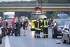 Kettingbotsing op A2 bij Hannover (foto: ANP)