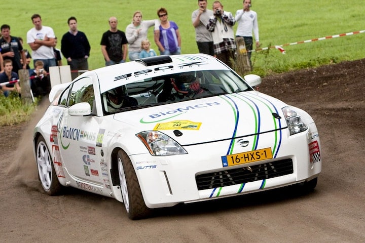 Sandor van Es en Arie Blokland in E85-350Z