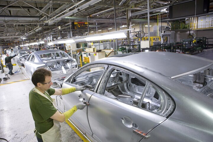 Jaguar XF-productie