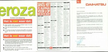 Brochure Daihatsu Feroza