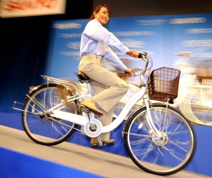 Elektrische fiets van Sanyo | Foto: ANP/AFP