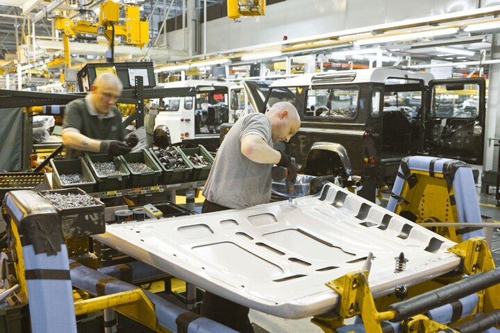 Land Rover Defender-productie in Solihull