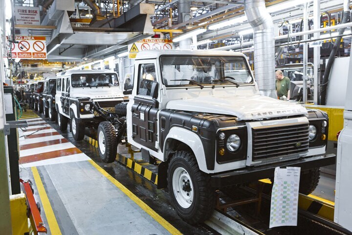 Land Rover Defender-productie in Solihull