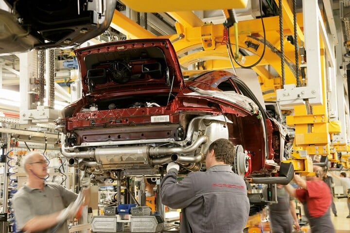 Porsche 911-productie in Zuffenhausen