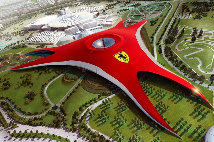 Ferrari-pretpark in Abu Dhabi