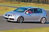 Volkswagen Golf R32 met lekke band