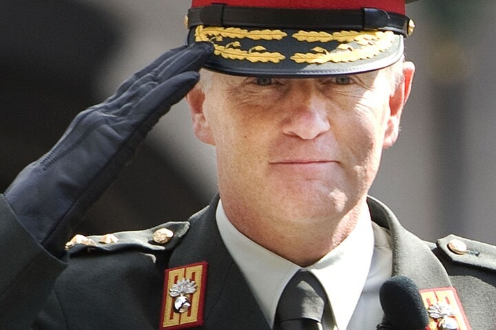 Saluerende militair | Foto: ANP