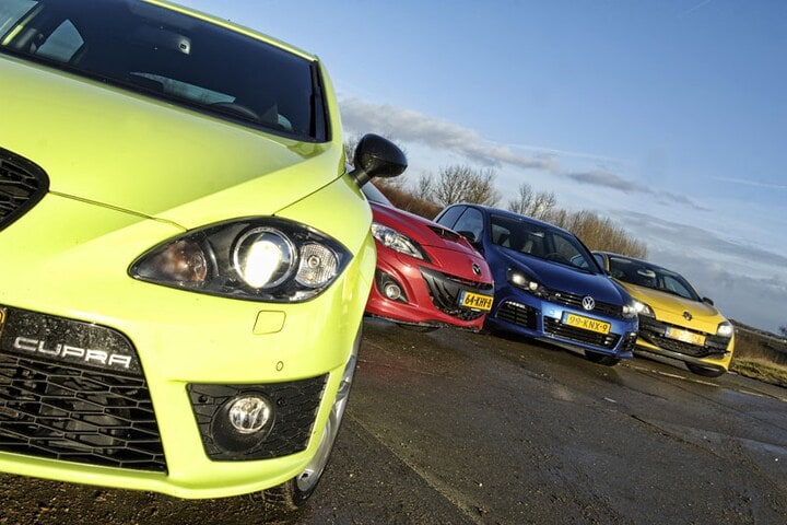 Seat Leon Cupra R/Mazda 3 MPS/VW Golf R/Renault Mé