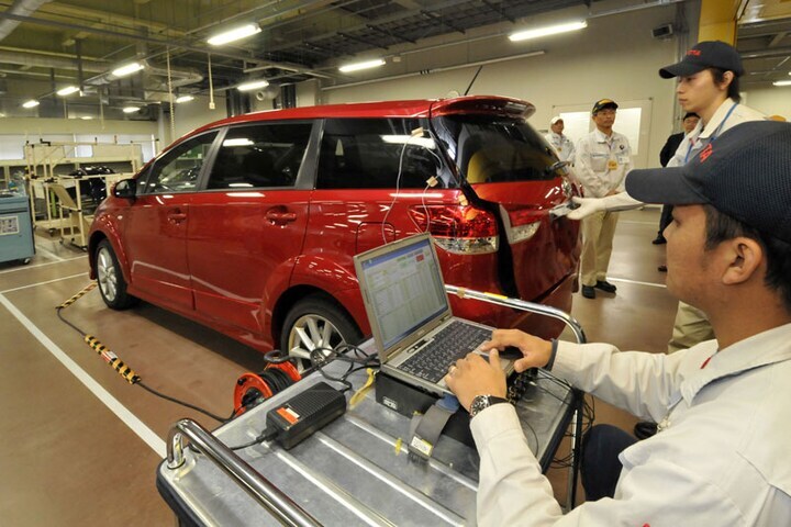 Kwaliteitscontrole in Toyota City | Foto: ANP/AFP