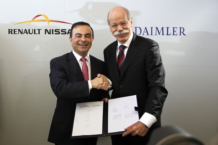 Dieter Zetsche en Carlos Ghosn bekrachtigen samenw