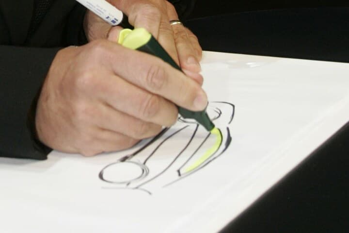 Kia schets van ontwerper Peter Schreyer