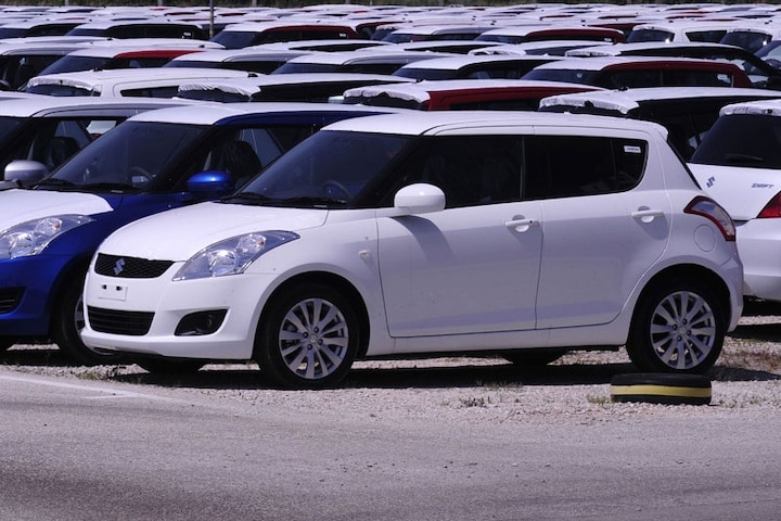 Suzuki Swift op het fabrieksterrein in Esztergom |