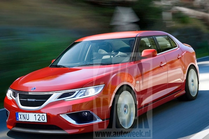Saab 93 illustratie Larson