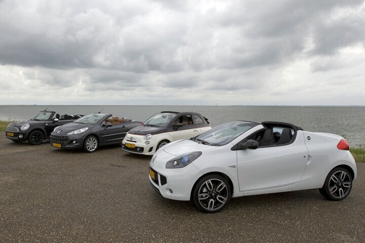 Abarth 500 C-Mini Cooper Cabrio-Peugeot 207 CC-Ren