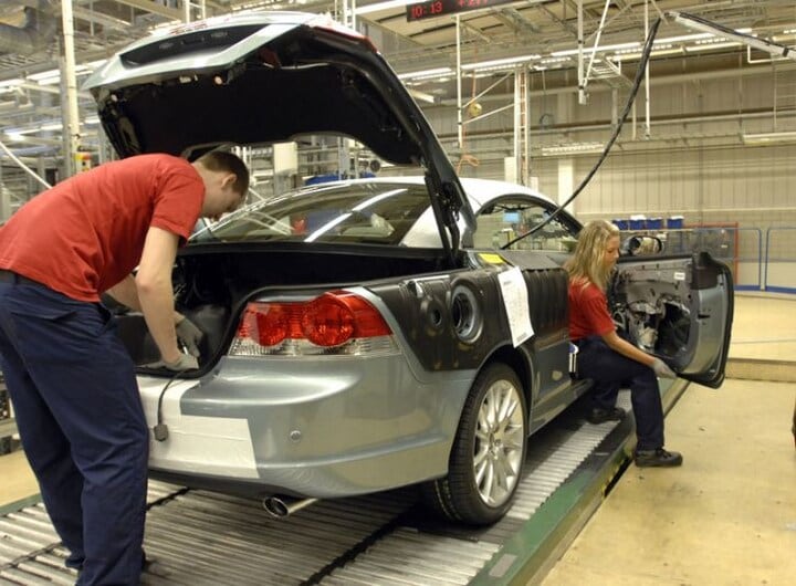 Volvo C70-productie Uddevalla