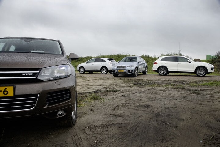 BMW X6 ActiveHybrid  Lexus RX 450h  Porsche Caye