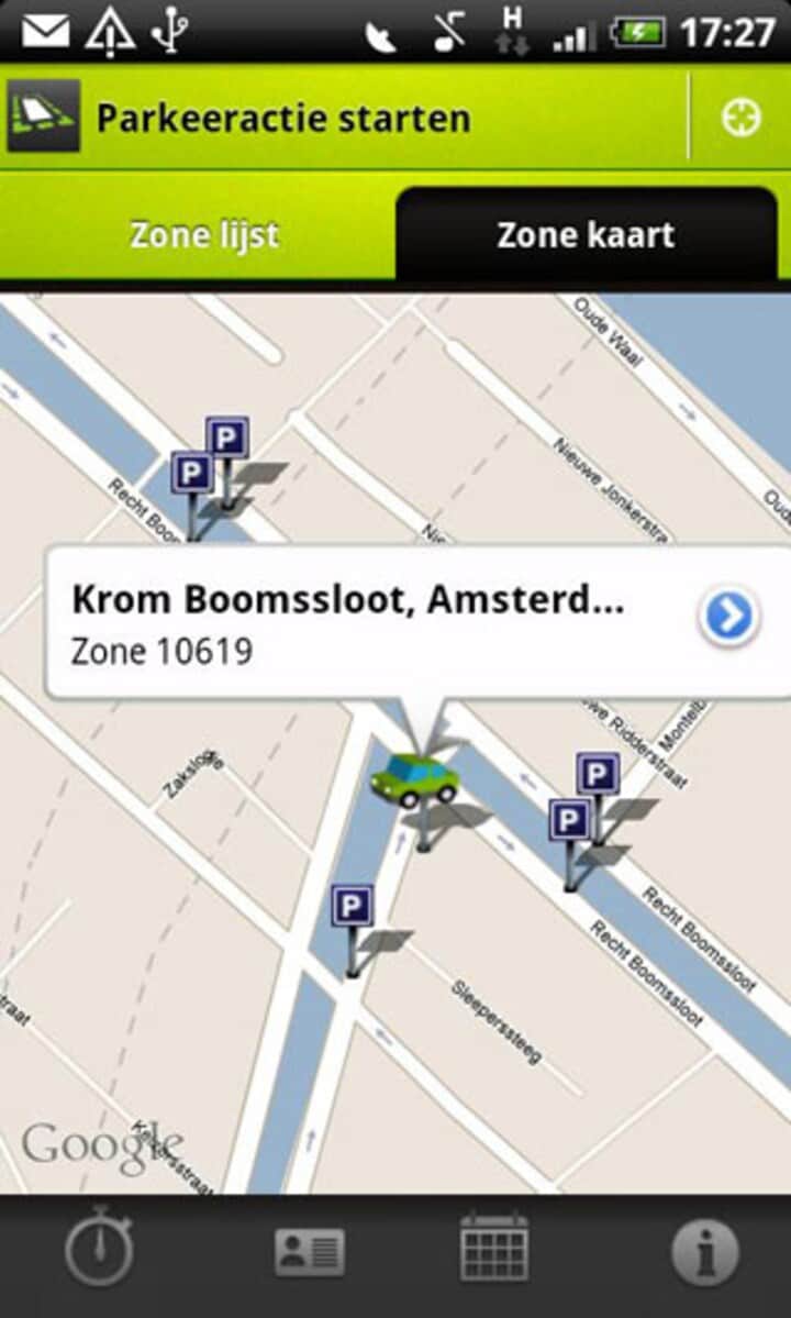 Betaald parkeren via Android
