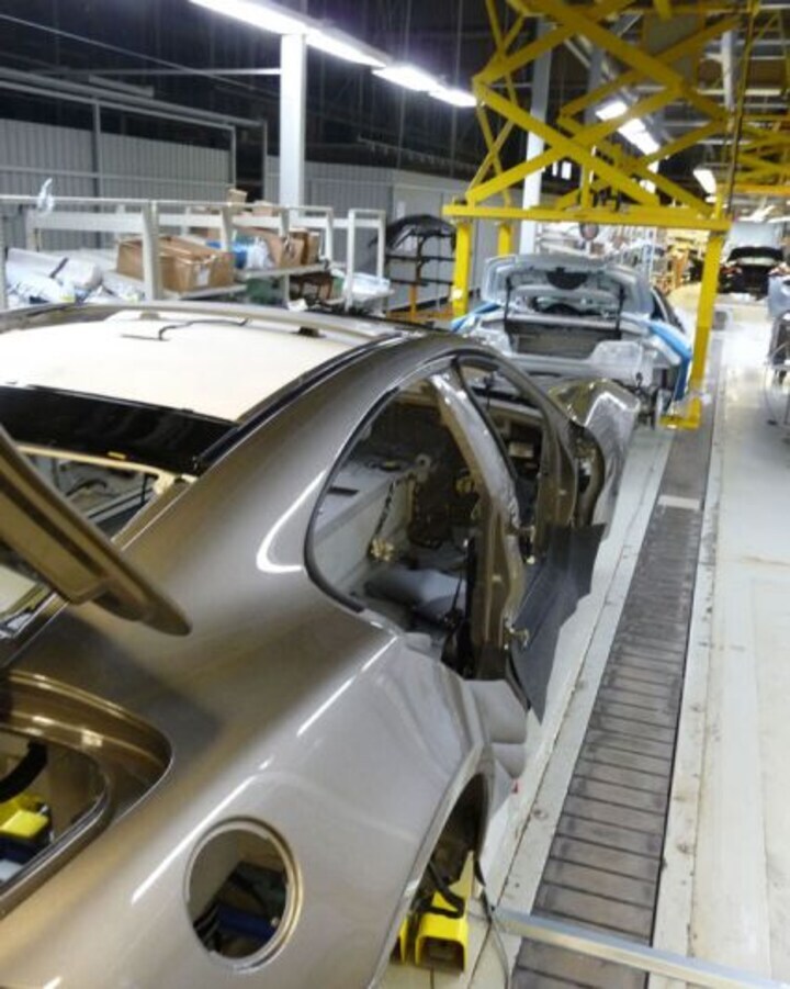 Fisker productielijn in Finland bij Valmet