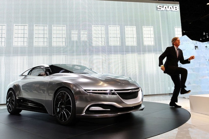 Saab op de autoshow in New York