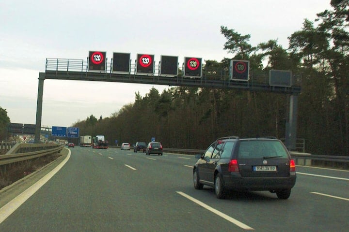 Snelheidslimiet op de Autobahn