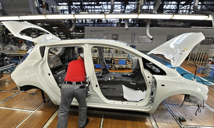 Nissan Leaf-productie in Japan | Foto: ANP/AFP