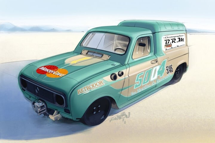 Renault 4 zoutvlakteracer