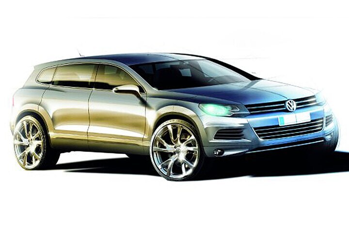 Volkswagen Touareg schets
