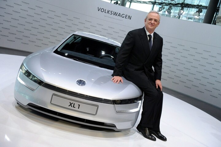 Martin Winterkorn bij VW XL-1 | Foto: ANP/EPA