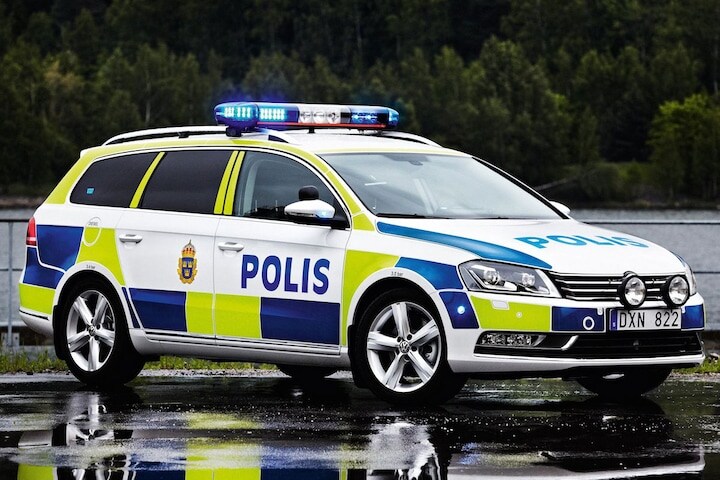 Volkswagen Passat van Zweedse politie