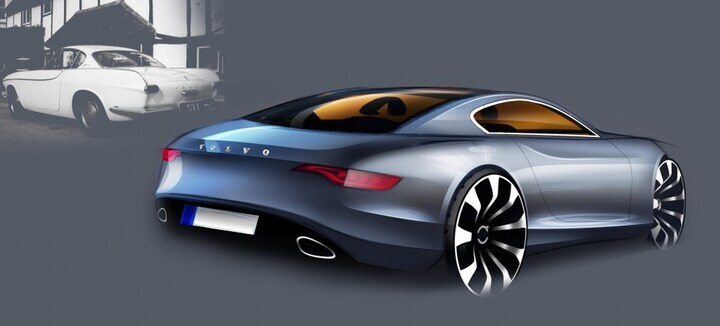 Volvo P1800 ontwerpschets