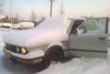 BMW 524td in de sneeuw (foto: Jules Krooijmans)