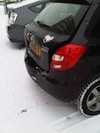 Skoda in botsing met Hummer (foto: Fokke Huisman)