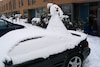 Toyota MR2 met sneeuwpop (foto: Martin van Duuren)