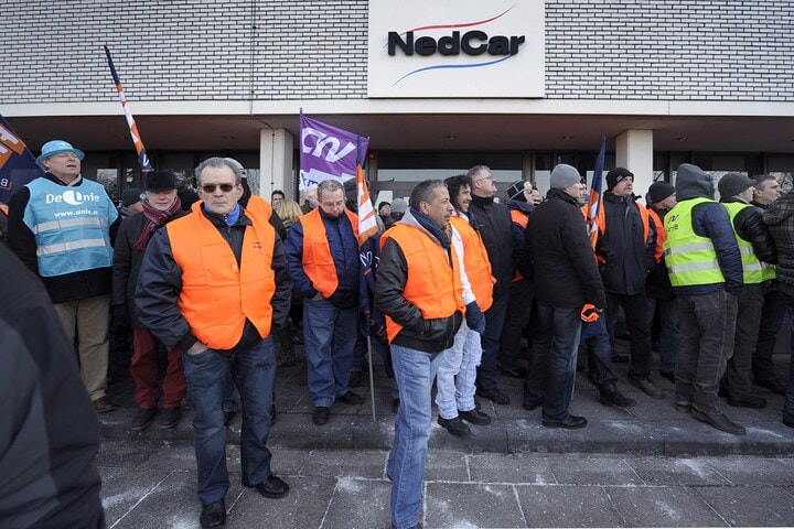 Demonstraties bij Nedcar | Foto: ANP
