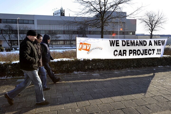 Demonstraties bij Nedcar | Foto: ANP