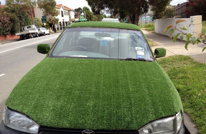 Groene auto