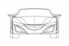 Honda NSX cabrio patentschetsen