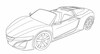 Honda NSX cabrio patentschetsen