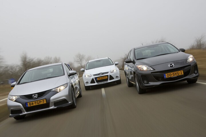 Ford Focus 1.6 Ecoboost 150 pk  Honda Civic 1.8 i