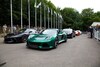 Sandor van Es op de start van Goodwood hillclimb
