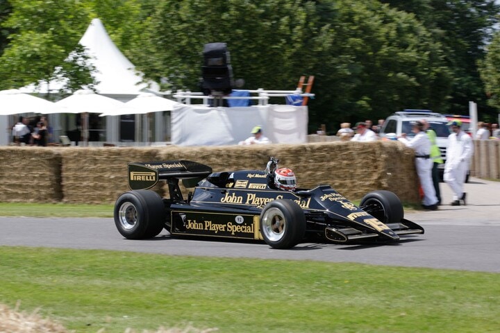 Lotus op de Goodwood hillclimb