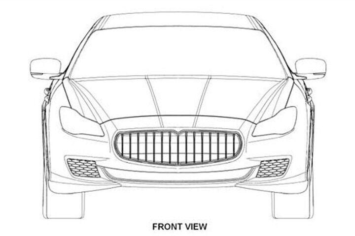 Maserati Quattroporte patentschetsen