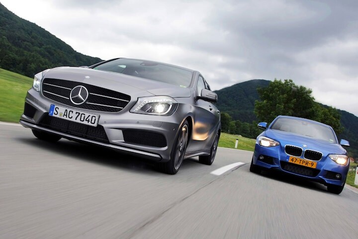 Mercedes-Benz A-klasse tegen BMW 1-Serie