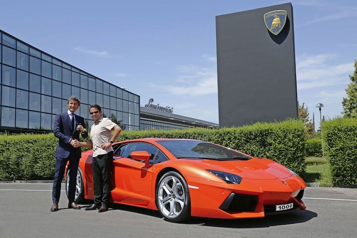 Duizendste Lamborghini Aventador