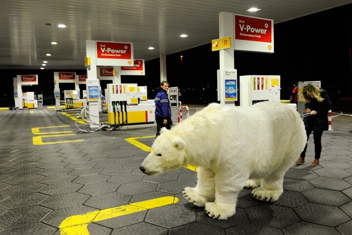 Greenpeace actie bij Shell (foto ANP)