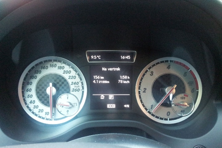 Verbruiksmeter Mercedes A-klasse