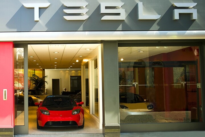 Tesla showroom